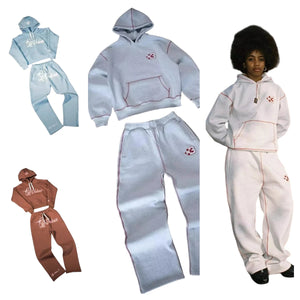 New Oversized Loose Y2K Tracksuit Men Cotton Casual Sports Hoodies Sweatpants Two Piece Set Clothes for Men Fashion Streetwear
