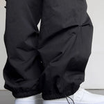 Spring Summer Fashion Casual Pans for Men Streetwear Solid Color Cargo Pants Elastic Waist Wide Leg Men'S Joggers