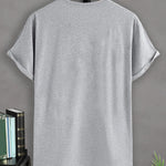 Manfinity Sporsity Men T-Shirts Fit Crew Neck Short Sleeve Graphic Tee Los Angeles Casual Summer Polyester