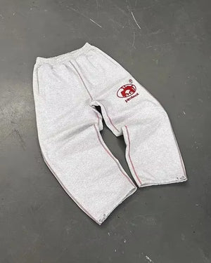 Streetwear Sweatpants Y2K Pants Gothic Hip Hop Retro Camo Graphic Baggy Casual Pants Womens Mens Elastic Waist Jogging Trousers