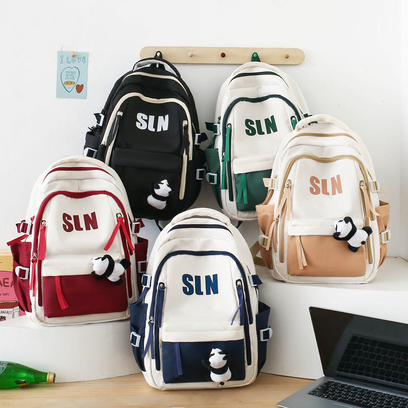 Dirt-Resistant Large Capacity Schoolbag Travel Backpack