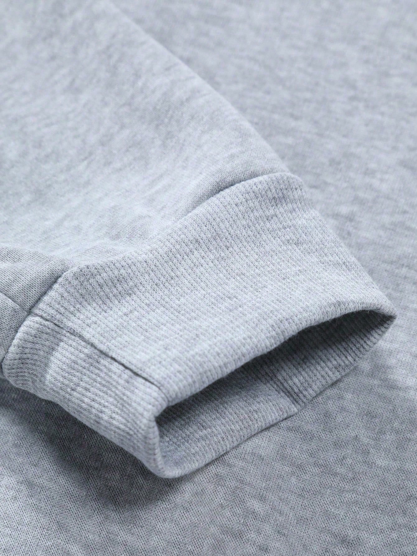 Manfinity Sporsity Men Letter Graphic Sweatshirt Going Out Crew Neck Letter Los Angeles Long Sleeve Casual Sweatshirt, for Friends, Husband, Boyfriend Gifts, Los Angeles Hoodie, Mens Sweatshirt, Mens Pullover Hoodie