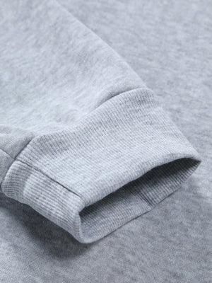 Manfinity Sporsity Men Letter Graphic Sweatshirt Going Out Crew Neck Letter Los Angeles Long Sleeve Casual Sweatshirt, for Friends, Husband, Boyfriend Gifts, Los Angeles Hoodie, Mens Sweatshirt, Mens Pullover Hoodie