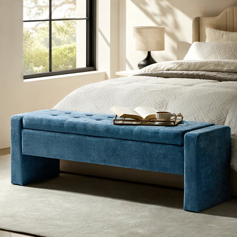 Anthonique 55.1'' W Modern Tufted Upholstered Storage Bench
