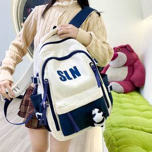 Dirt-Resistant Large Capacity Schoolbag Travel Backpack