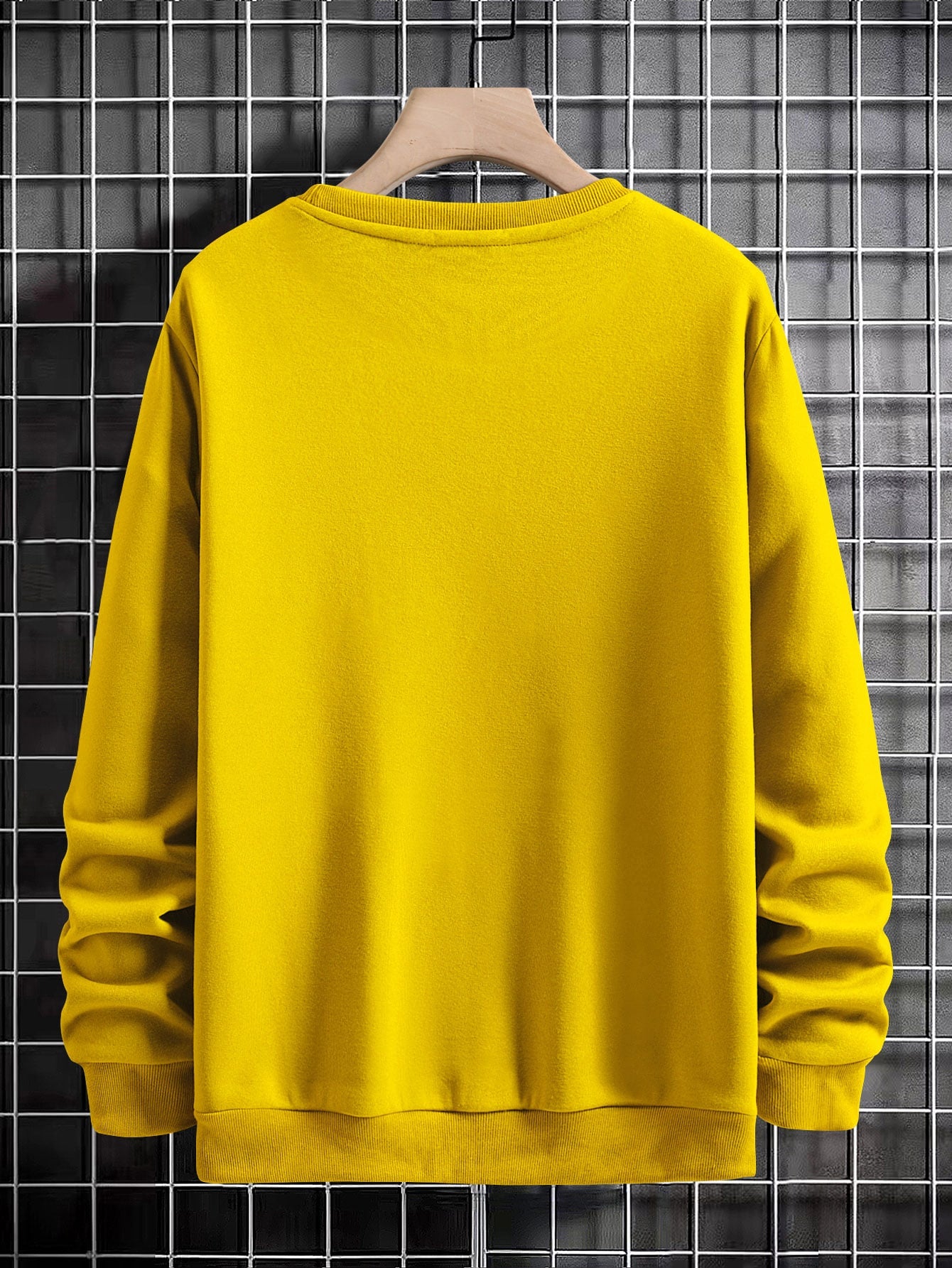 Manfinity Sporsity Men Letter Graphic Sweatshirt Going Out Crew Neck Letter Los Angeles Long Sleeve Casual Sweatshirt, for Friends, Husband, Boyfriend Gifts, Los Angeles Hoodie, Mens Sweatshirt, Mens Pullover Hoodie