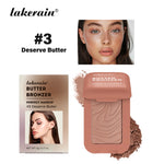 Butter Bronzer Cream Women Waterproof Genteel Girl Nude Makeup Silky Shimmer Monochrome Blush Korean Face Cosmetics
