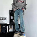 Vintage Men'S Trendy Jeans American Premium Simple Casual Pants Fashion Street Male Straight Pants Fashionable Peplum Clothing