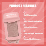 Butter Bronzer Cream Women Waterproof Genteel Girl Nude Makeup Silky Shimmer Monochrome Blush Korean Face Cosmetics