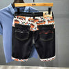 Men Denim Shorts Jeans Stretch Holes Casual Denim Jeans Shorts New Summer Man Thin Elastic Fit Jeans High Quality Cotton Shorts
