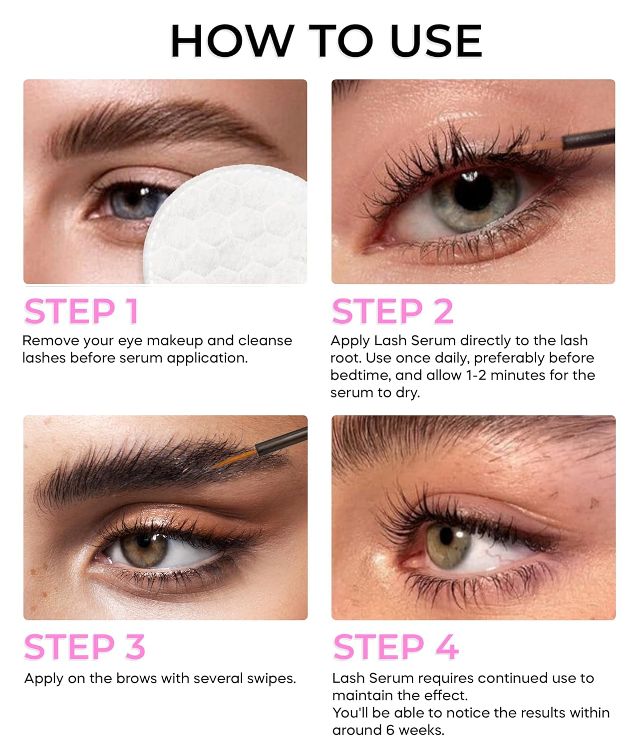 Lash Shampoo 100Ml+ Eyelash Growth Serum by / /Cleaning Kit of Eye Makeup Remover (Cleanser) + Brush & Eyelash Serum for Eyelash Growth and Thickness