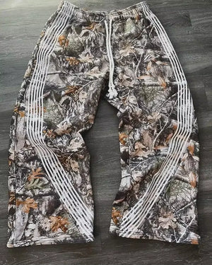 Streetwear Sweatpants Y2K Pants Gothic Hip Hop Retro Camo Graphic Baggy Casual Pants Womens Mens Elastic Waist Jogging Trousers