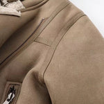 Fleece Autumn and Winter Suede Fur Jacket Motorcycle