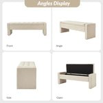 Anthonique 55.1'' W Modern Tufted Upholstered Storage Bench