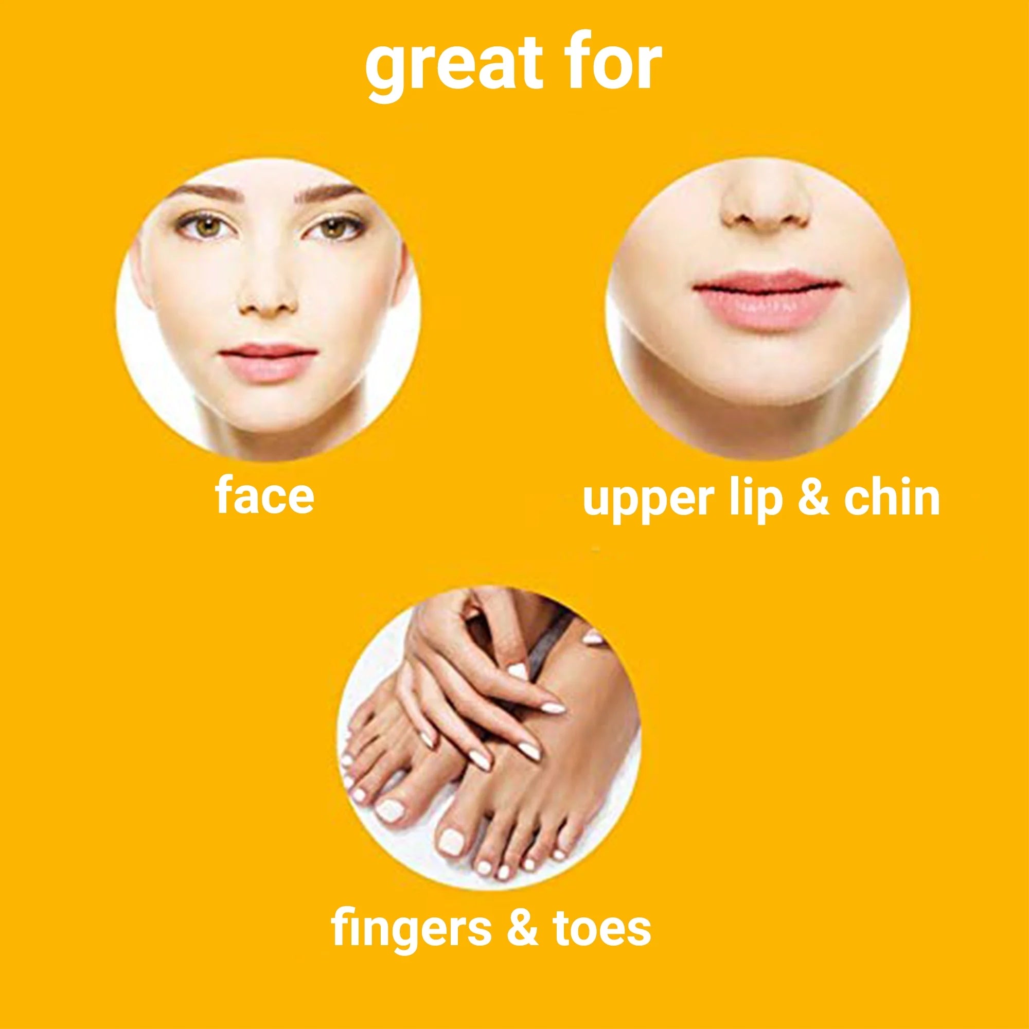 Natural Facial Wax Strips for Facial Hair Removal, 30Ct