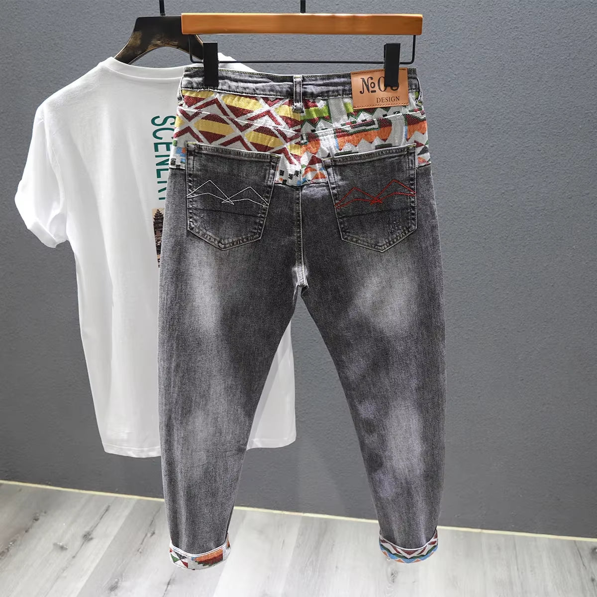 Men Denim Shorts Jeans Stretch Holes Casual Denim Jeans Shorts New Summer Man Thin Elastic Fit Jeans High Quality Cotton Shorts