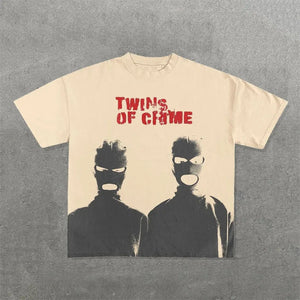 Men'S T Shirts Harajuku Shirt Men Hip Hop Gothic Graphic Print Oversized Cotton Tshirt Punk Short Sleeved Streetwear Casual Tops Tees