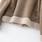 Fleece Autumn and Winter Suede Fur Jacket Motorcycle