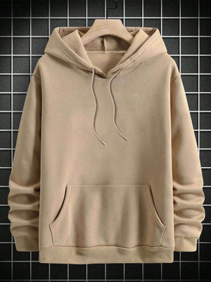 Manfinity Dauomo Men'S Letter Print Casual Hooded Sweatshirt