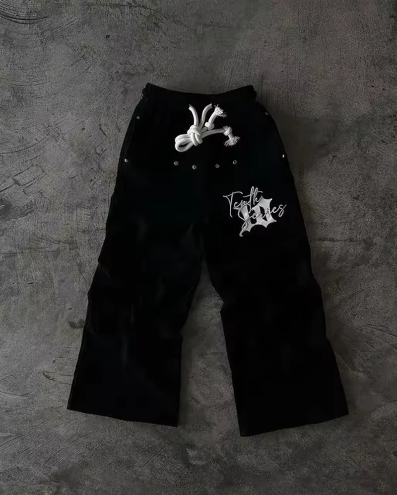 Streetwear Sweatpants Y2K Pants Gothic Hip Hop Retro Camo Graphic Baggy Casual Pants Womens Mens Elastic Waist Jogging Trousers
