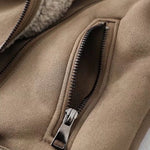 Fleece Autumn and Winter Suede Fur Jacket Motorcycle