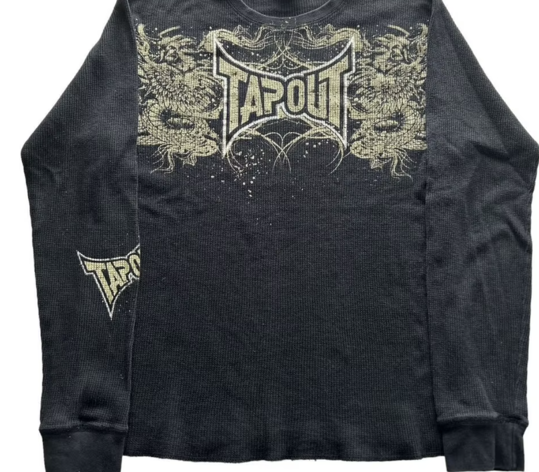 Y2K Classic Long Sleeves T Shirt Men Women Harajuku Retro Skull Graphic Print Oversized Tops Autumn T Shirt Goth Clothing