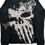 Y2K Classic Long Sleeves T Shirt Men Women Harajuku Retro Skull Graphic Print Oversized Tops Autumn T Shirt Goth Clothing