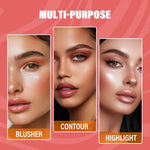 Butter Bronzer Cream Women Waterproof Genteel Girl Nude Makeup Silky Shimmer Monochrome Blush Korean Face Cosmetics