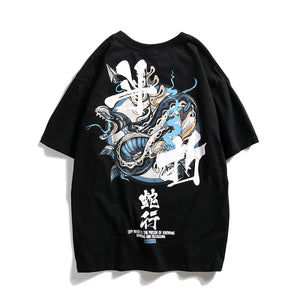 New Hoodies Men Chinese Letter Hooded High Street Pullover Sweatshirt Men Fashion Hip Hop Autumn Winter Casual Streetwear and Printed Loose Men'S Short Sleeve