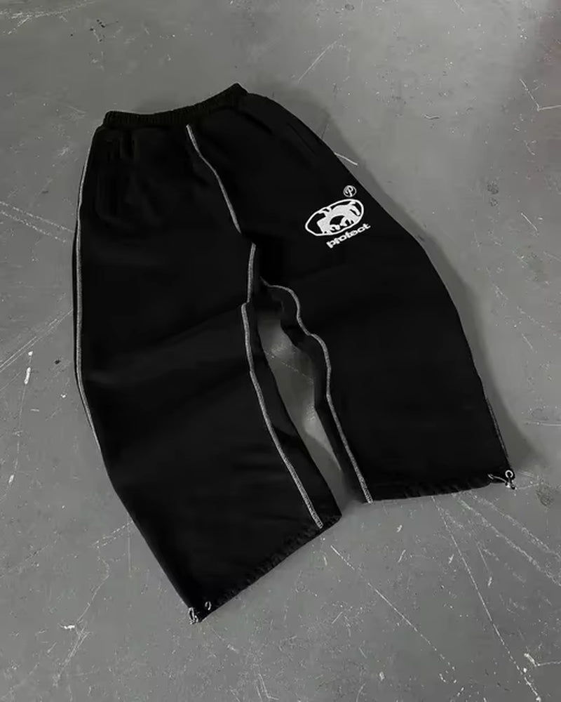 Streetwear Sweatpants Y2K Pants Gothic Hip Hop Retro Camo Graphic Baggy Casual Pants Womens Mens Elastic Waist Jogging Trousers
