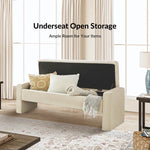Anthonique 55.1'' W Modern Tufted Upholstered Storage Bench
