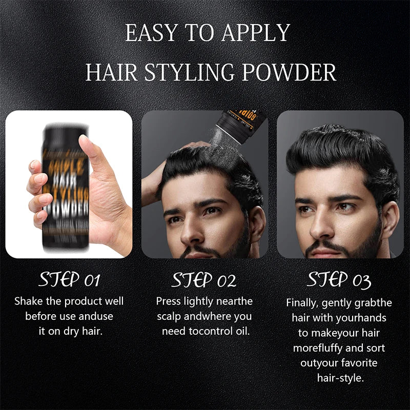 30G Men Loose Hair Care Modeling Style Volumizer Texture Powder Fluffy Fiber Hair Styling Texturizing Powder for Unisex