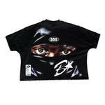 Streetwear T Shirts Y2K Clothes Punk Rock Hip Hop Graphic Print Oversized Tshirt Mens Womens Crew Neck Cotton Short Sleeve Tops
