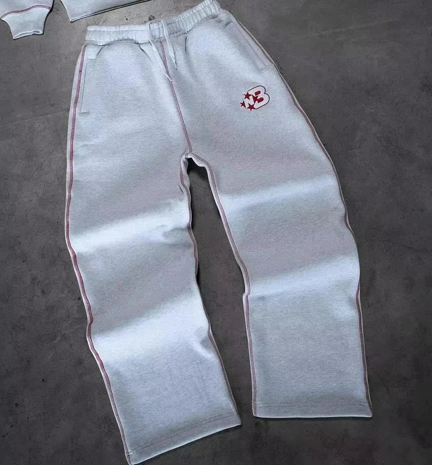 New Oversized Loose Y2K Tracksuit Men Cotton Casual Sports Hoodies Sweatpants Two Piece Set Clothes for Men Fashion Streetwear