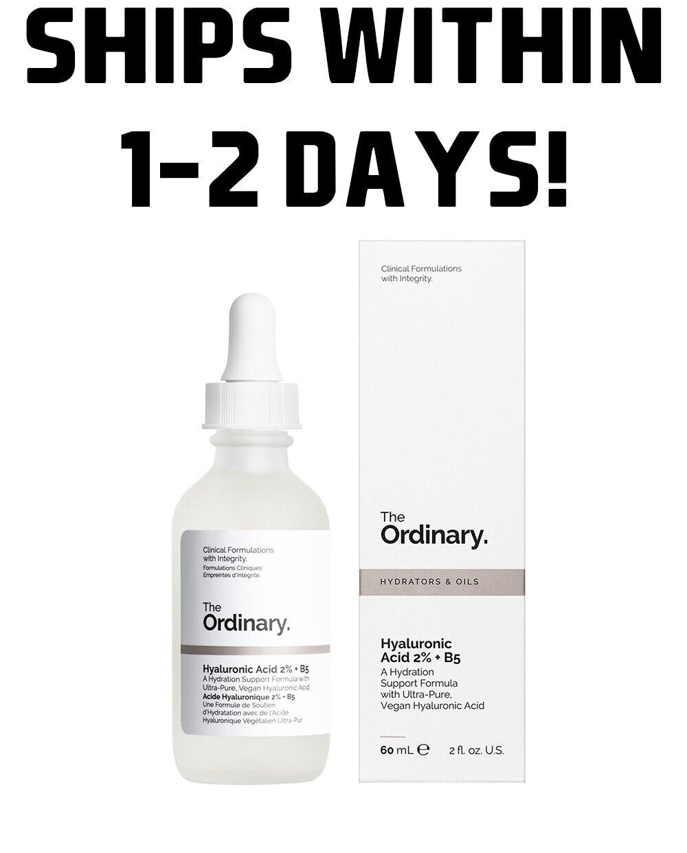 The Ordinary Hyaluronic Acid 2% + B5 Hydration Support - 30Ml New in Box!