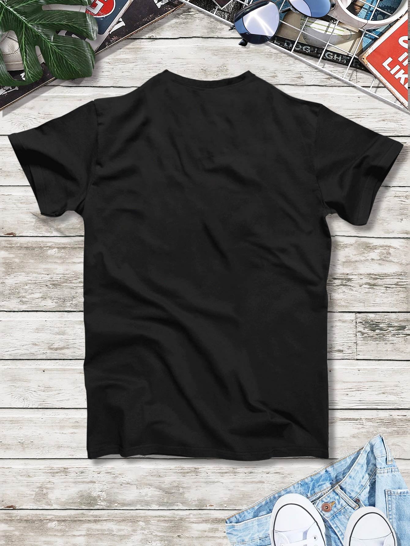 Manfinity Sporsity Men T-Shirts Fit Crew Neck Short Sleeve Graphic Tee Los Angeles Casual Summer Polyester