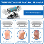 Electric Callus Remover for Feet, Portable Foot File with 18-In-1 Kit, Waterproof, 3 Roller Heads, 2 Speeds