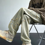 Vintage Men'S Trendy Jeans American Premium Simple Casual Pants Fashion Street Male Straight Pants Fashionable Peplum Clothing