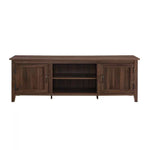70 In. Coastal Dark Walnut Composite TV Stand with Storage Doors (Max TV Size 80 In.)