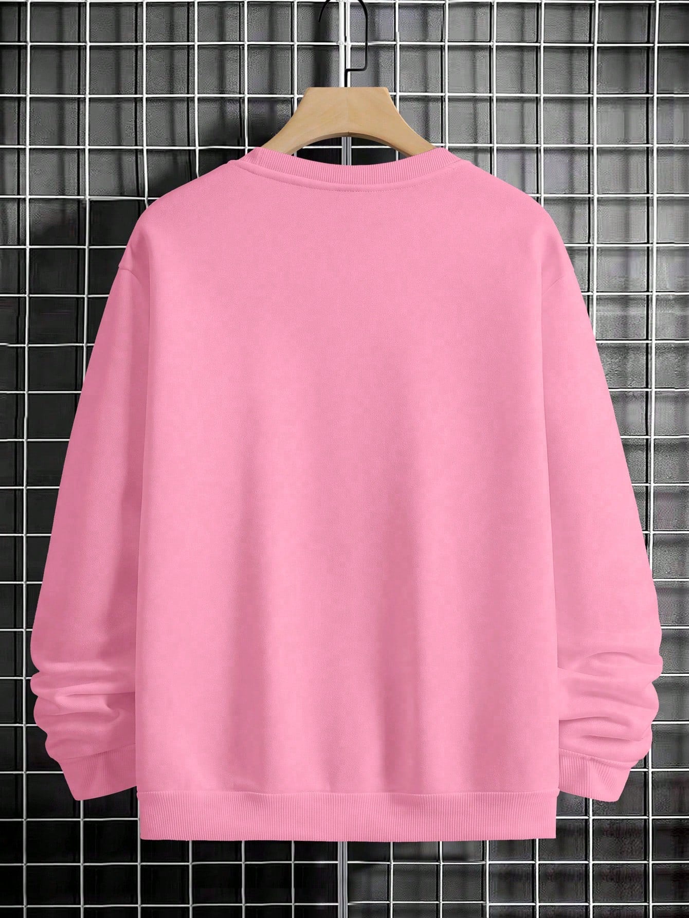 Manfinity Sporsity Men Letter Graphic Sweatshirt Going Out Crew Neck Letter Los Angeles Long Sleeve Casual Sweatshirt, for Friends, Husband, Boyfriend Gifts, Los Angeles Hoodie, Mens Sweatshirt, Mens Pullover Hoodie