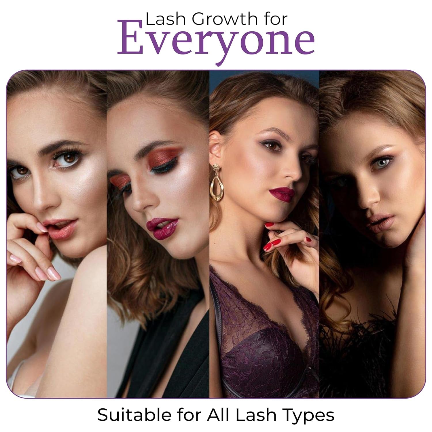 Lash Serum for Eyelash Growth - 100% Herbal Serum to Grow Lashes, Waterproof Serum for Thicker, Fuller, and Longer Lashes 0.1 Fl. Oz.