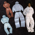 New Oversized Loose Y2K Tracksuit Men Cotton Casual Sports Hoodies Sweatpants Two Piece Set Clothes for Men Fashion Streetwear